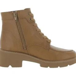 Catherine Zipper Faux Leather Ankle Boots