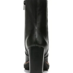 Catie Zipper Leather Mid-Calf Boots