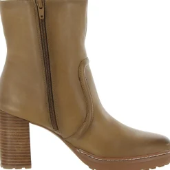 Catie Zipper Leather Mid-Calf Boots