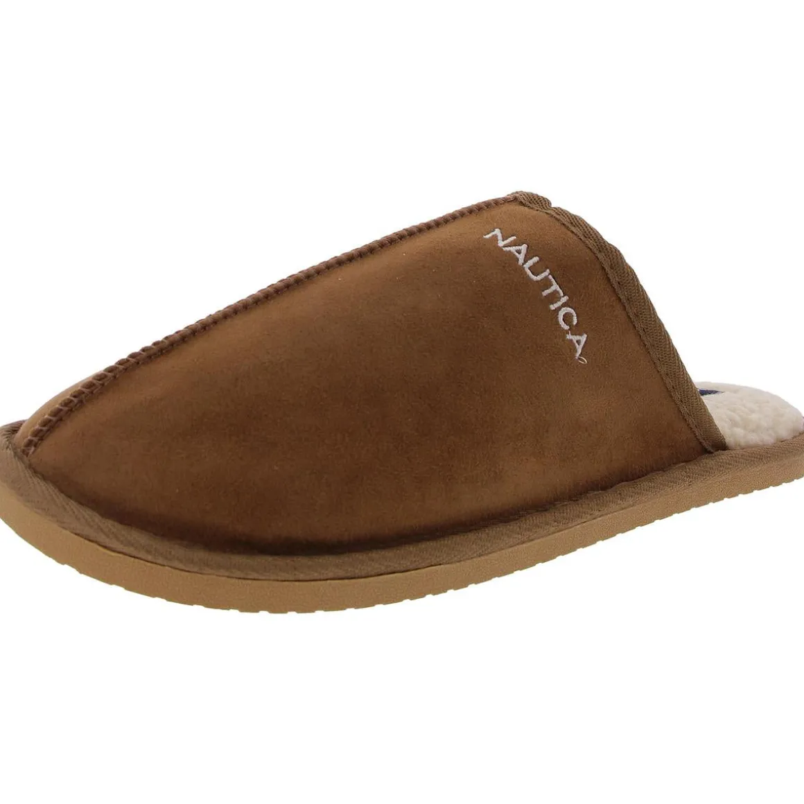 CATRINSMENS Faux Fur Lined Slide Slippers