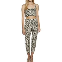 Cecile Zebra Slim Dress Pants