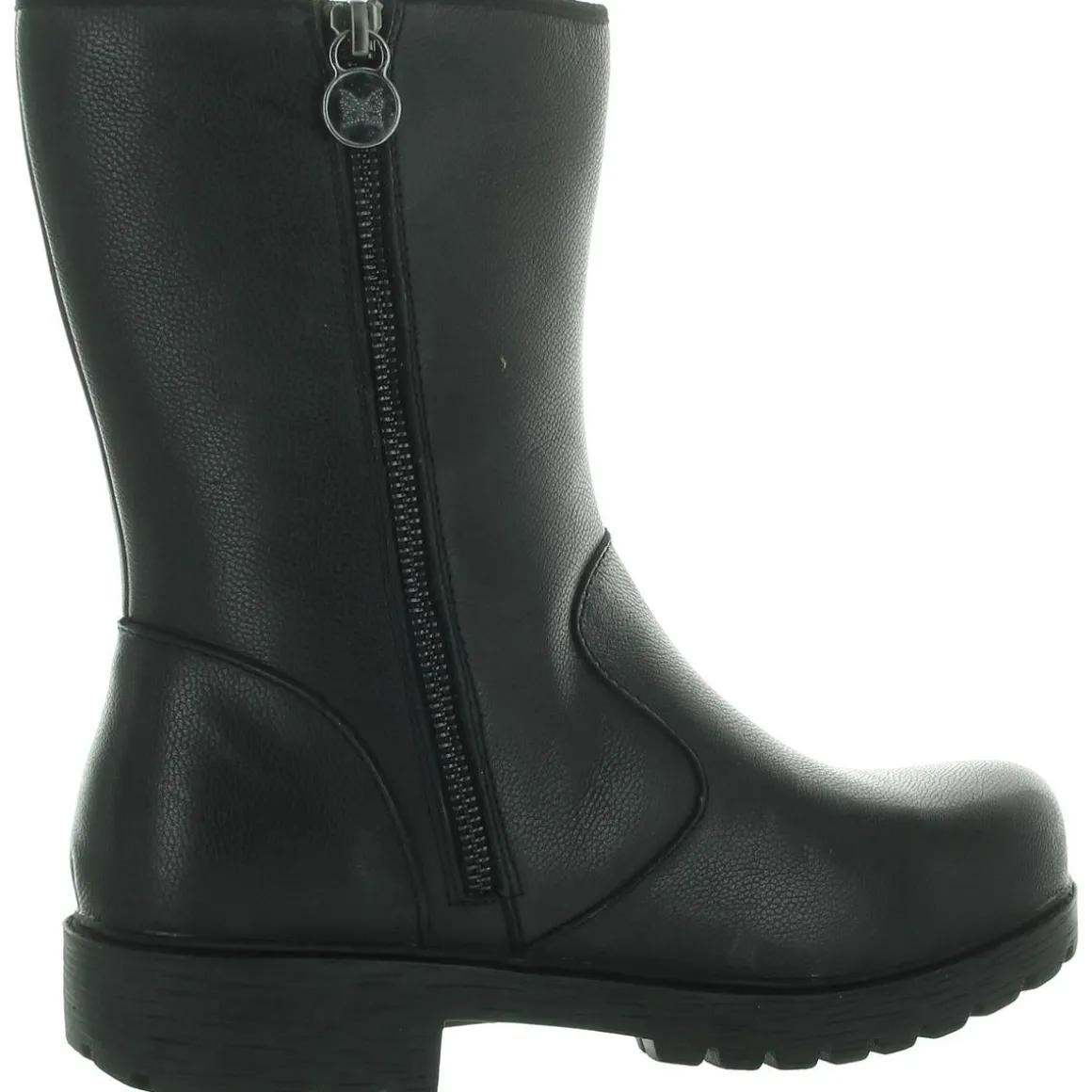 CHALET Faux Fur Lined Leather Mid-Calf Boots