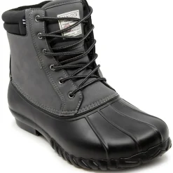 Channing Faux Leather Lace-Up Winter & Snow Boots