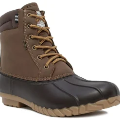 Channing Faux Leather Lace-Up Winter & Snow Boots