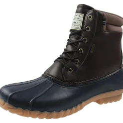 Channing Faux Leather Lace-Up Winter & Snow Boots