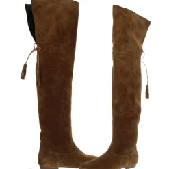 Chat Botte Suede Pointed Toe Over-The-Knee Boots