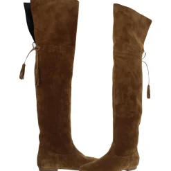 Chat Botte Suede Pointed Toe Over-The-Knee Boots