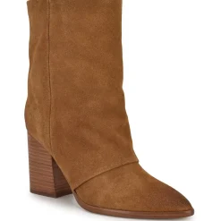 Chaye Suede Solid Mid-Calf Boots