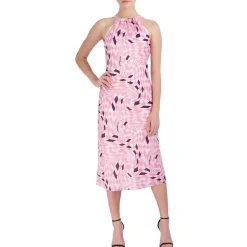 Checkered Halter Dress