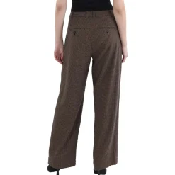 Checkered Trouser Wide Leg Pants