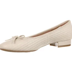 Cheers Woven Textured Faux Leather Ballet Flats