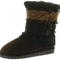 Cheryl Faux Suede Cold Weather Casual Boots