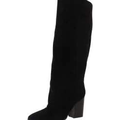 Chicke Solid Suede Knee-High Boots
