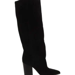 Chicke Solid Suede Knee-High Boots
