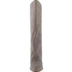 Chicke Solid Suede Knee-High Boots