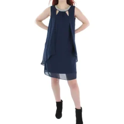 Chiffon Beaded Cocktail Dress