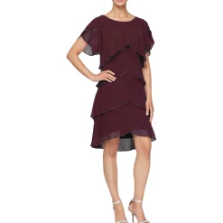 Chiffon Beaded Shift Dress