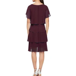 Chiffon Beaded Shift Dress