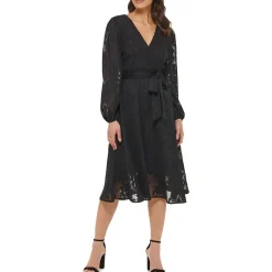 Chiffon Fit & Flare Dress