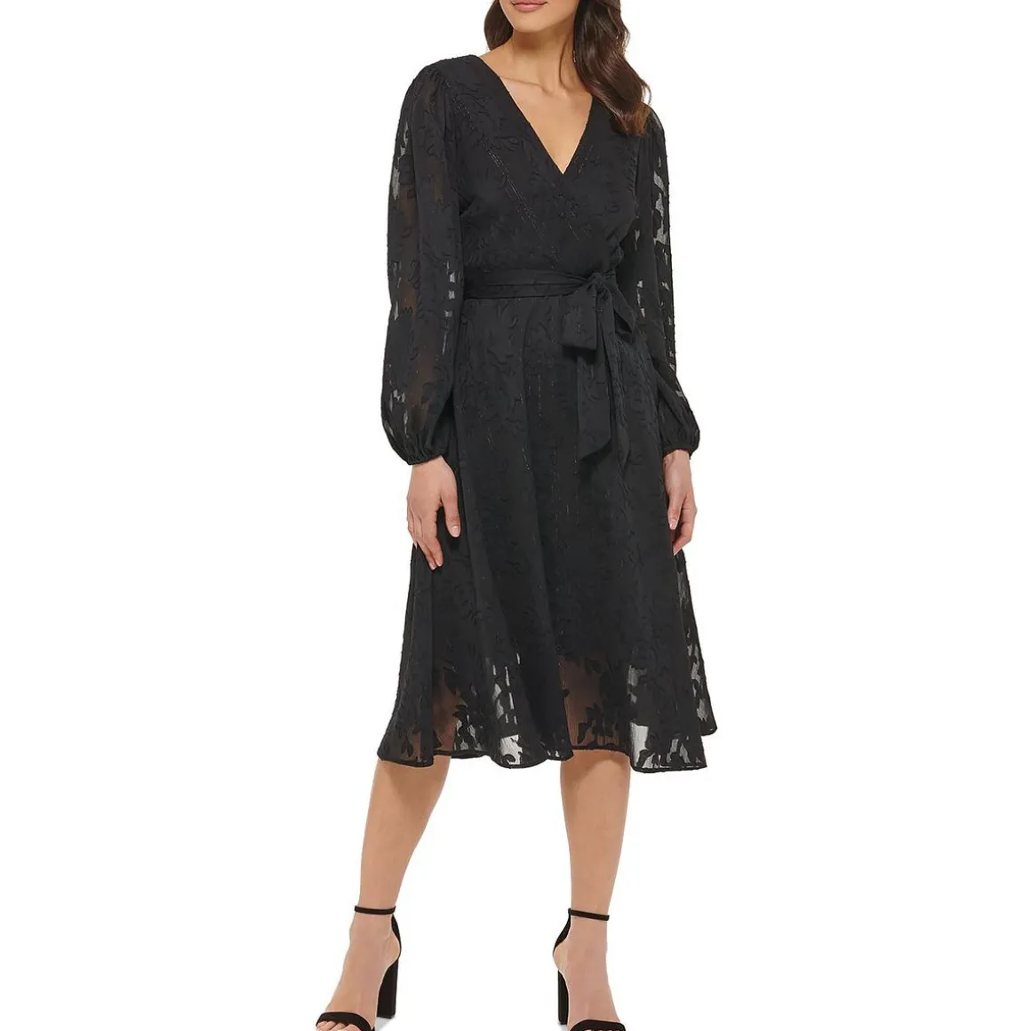 Chiffon Fit & Flare Dress