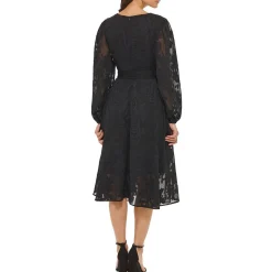 Chiffon Fit & Flare Dress