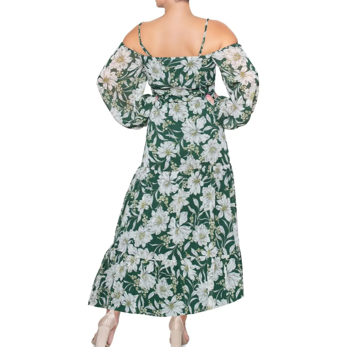 Chiffon Floral Maxi Dress
