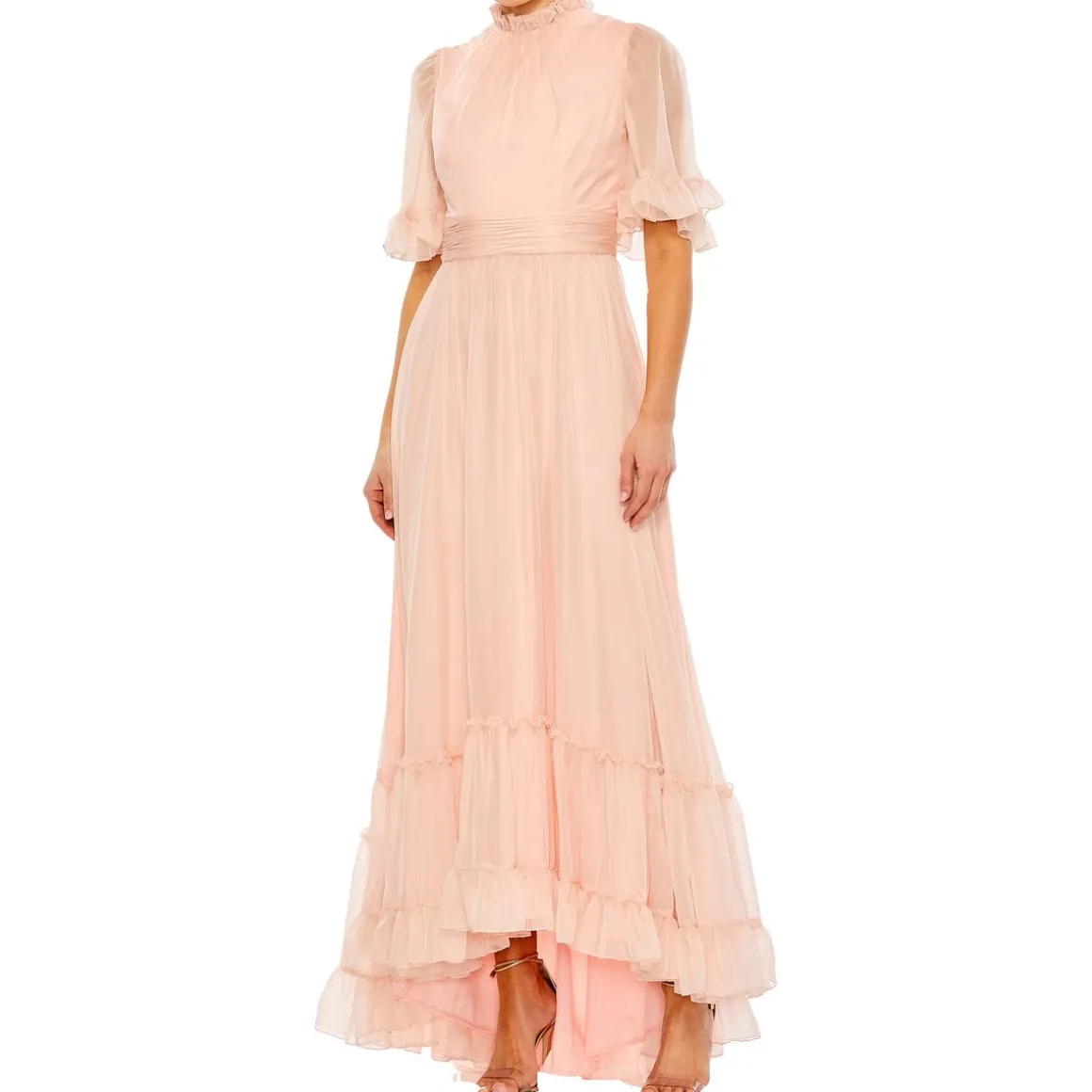 Chiffon High Neck Evening Dress