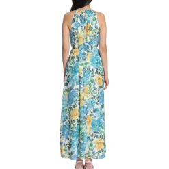 Chiffon Long Halter Dress