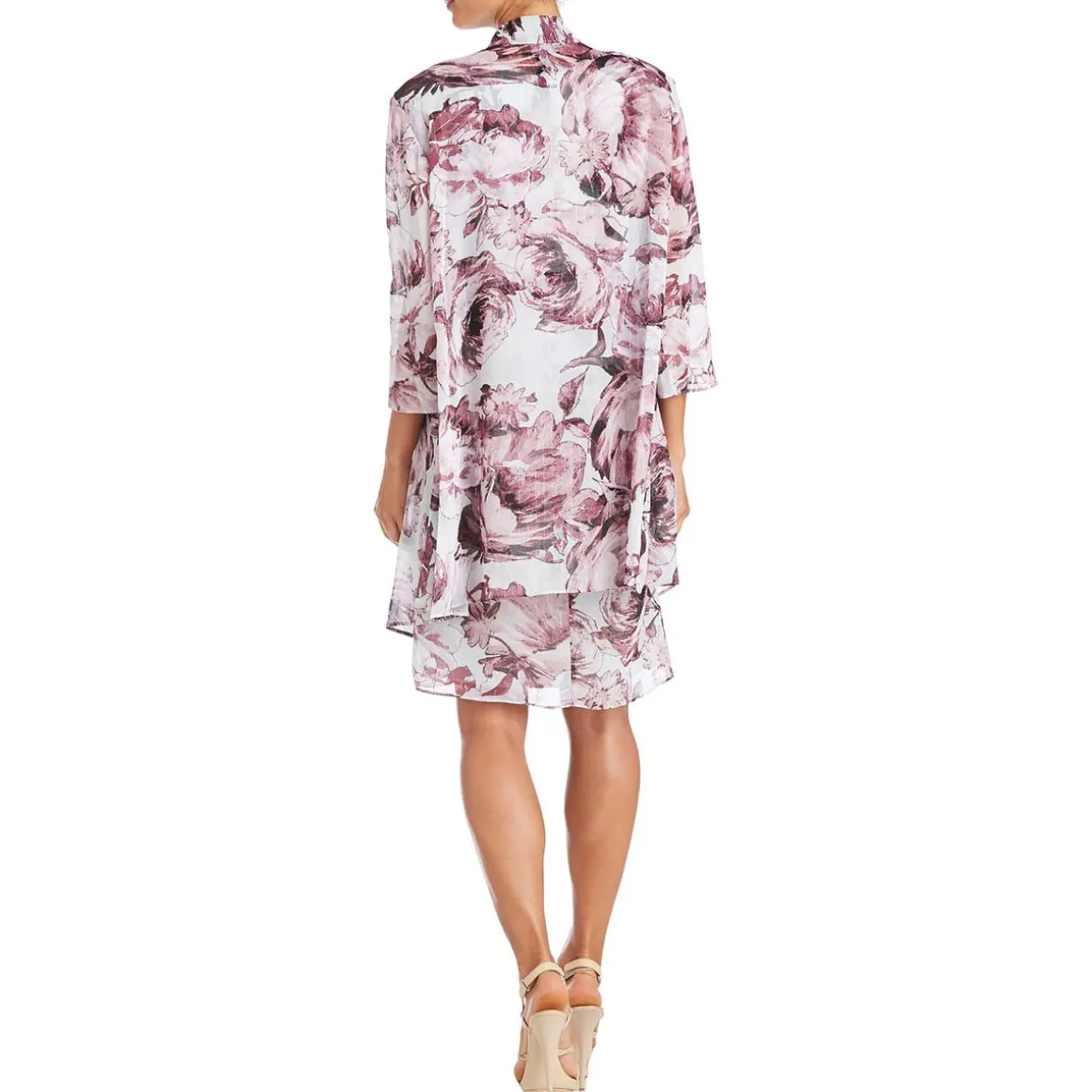 Chiffon Metallic Duster Blazer