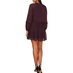 Chiffon Polka Dot Shift Dress