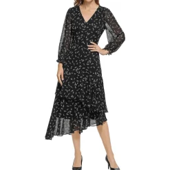 Chiffon Printed Fit & Flare Dress