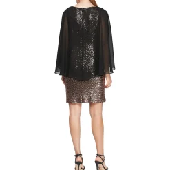 Chiffon Sequined Cocktail and Party Dress