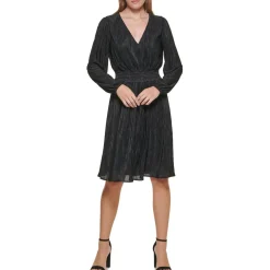 Chiffon Smocked Sheath Dress