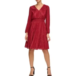 Chiffon Smocked Sheath Dress