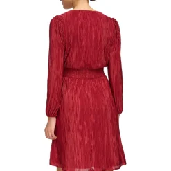 Chiffon Smocked Sheath Dress