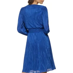 Chiffon Smocked Sheath Dress