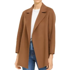 Clairene Wool Coat Open Front