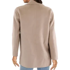 Clairene Wool Coat Open Front