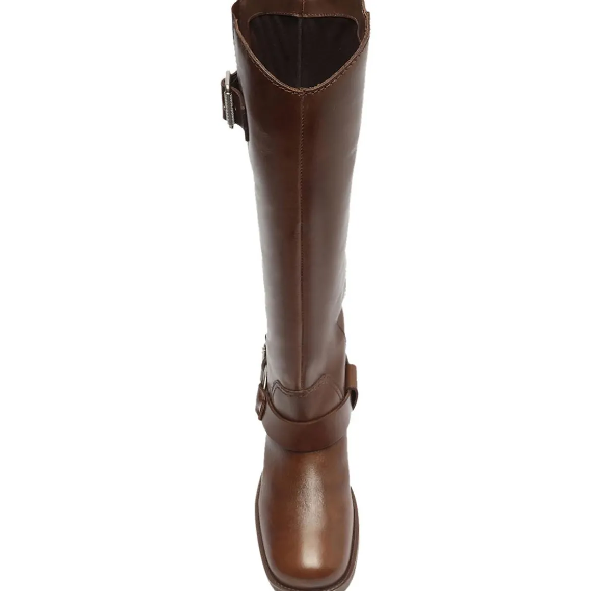 Clara Knee-High Leather Tall Motorcycle Boots
