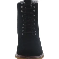 Clarkdale Lace Suede Faux Fur Lined Ankle Boots