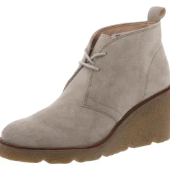 Clarkforddbt Cushioned Footbed Ankle Wedge Boots