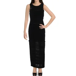 Clea Knit Lace Trim Maxi Dress