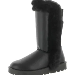 Cleeo Faux Leather Faux Fur Lined Winter & Snow Boots