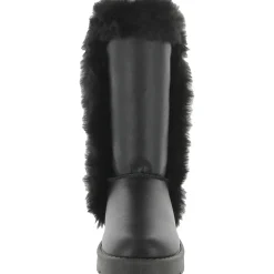 Cleeo Faux Leather Faux Fur Lined Winter & Snow Boots