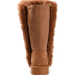 Cleeo Faux Leather Faux Fur Lined Winter & Snow Boots