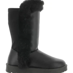 Cleeo Faux Leather Faux Fur Lined Winter & Snow Boots