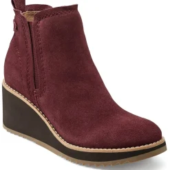 Cleia Faux Suede Wedge Chelsea Boots