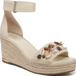 Clemens Shell Embellished Woven Espadrilles