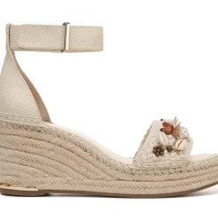 Clemens Shell Embellished Woven Espadrilles