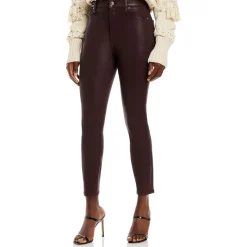 Coated Ankle Skinny Jeans